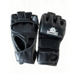 Mănuși MMA Premium CombatX – Half Finger Gloves pentru sparring și antrenament UFC/Kickboxing, piele PU, închidere cu bandă Velcro