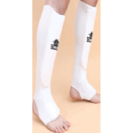 Tibiere din bumbac CombatX – protecție tibie + laba piciorului, spumă EVA, pentru karate/taekwondo/kickboxing